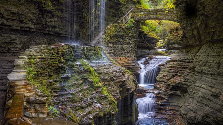 water-cascading-through-watkins-glen-state-park